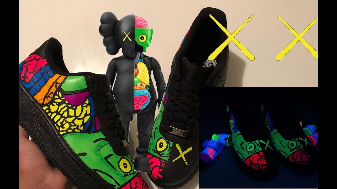 kaws air force 1 custom