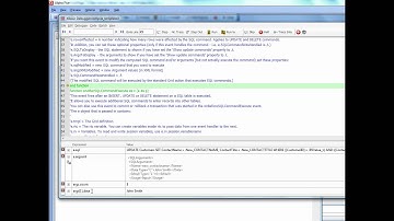 V11 Customizing SQL Insert Update and Delete Statements Part 6 - Arguments