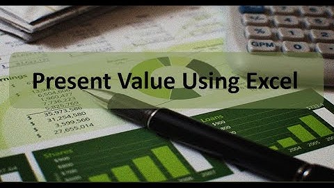 TVM: Present Value in Excel