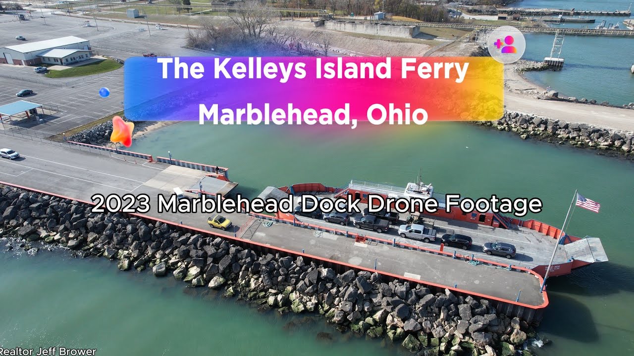 kelleys-island-ferry-docking-in-marblehead-drone-footage-2023-youtube