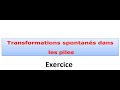 Transformations spontanés dans les piles: Exercice