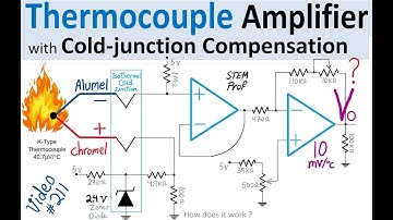 Thermocouple Amplifier with Cold Junction Compensation Explained