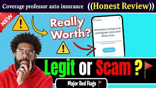 Coverage Professor Auto Insurance Review | Legit or Scam? 5 Major Red Flags⚠️🚩 Profile