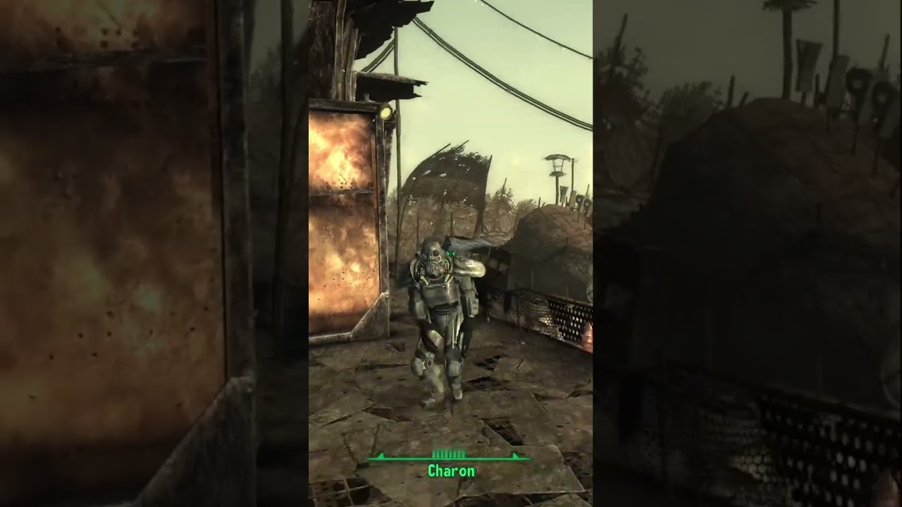 This glitch causes Charon to have Deathclaw claws instead of normal hands (salad fingers) 