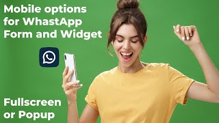 Mobile Options For Your Users With Whatsapp Forms  Screen Or Pop Up