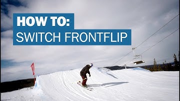 How to SWITCH FRONTFLIP on skis with Jesper Tjäder