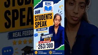 Student Feedback | Simarpreet Kaur Scored 263/300 In CUET PG | Thanks to Rahul Sir &amp; PMG Sir | #RSG