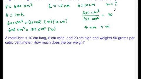 V03 Volume of a Rectangular Solid Part 2