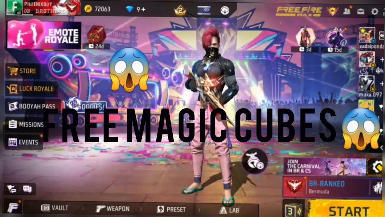 How will claim free magic #cubes in #freefire 