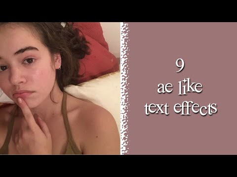 9 ae like text effects on video star