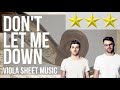 Viola Sheet Music How To Play Don T Let Me Down By The Chainsmokers Ft Daya Viola Sheet Music How To Play Don T Let Me Down By The Chainsmokers Ft Daya