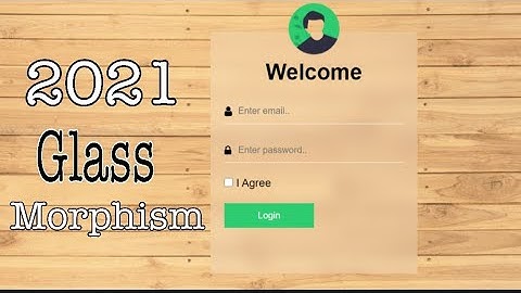 Glass morphism Login Form Using HTML and CSS in Hindi | glass morphism ui design | ui trends 2021