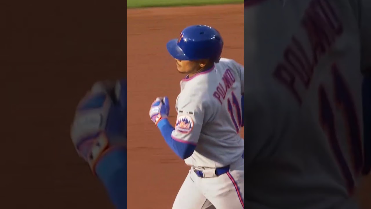 Jorge Polanco goes yard 💣 #mets #mlb #baseball #sports #highlights #news #shorts #guardians #nyc