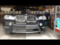 BMW X5 E70 BLACK GRILL | FRONT BUMPER REMOVAL