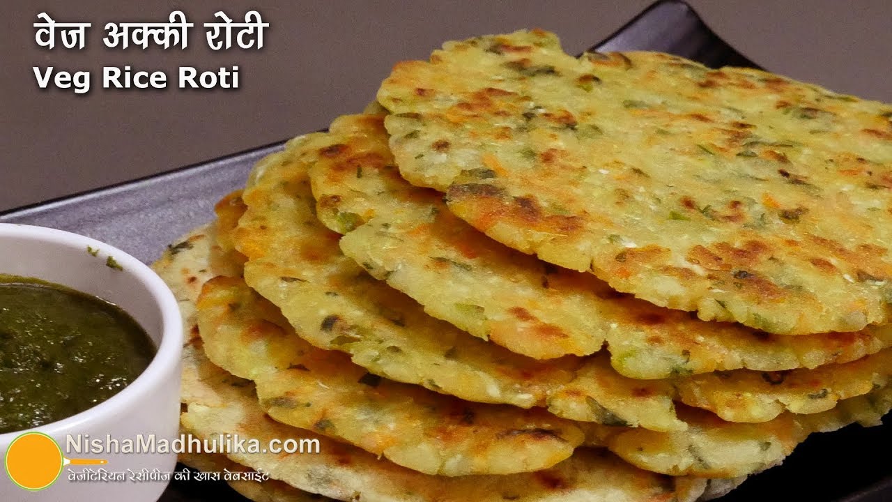 Mixed vegetable akki roti