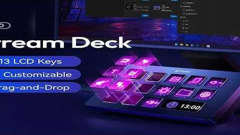 A must-have product! Ulanzi D200 Stream Deck Keyboard 13 LCD Keys All Customizable for Gaming Boar