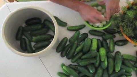 Dill Pickles In A Crock