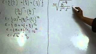 Teoría de exponentes y radicales. Ejercicios 1 y 2. Tipo exámen de admisión.