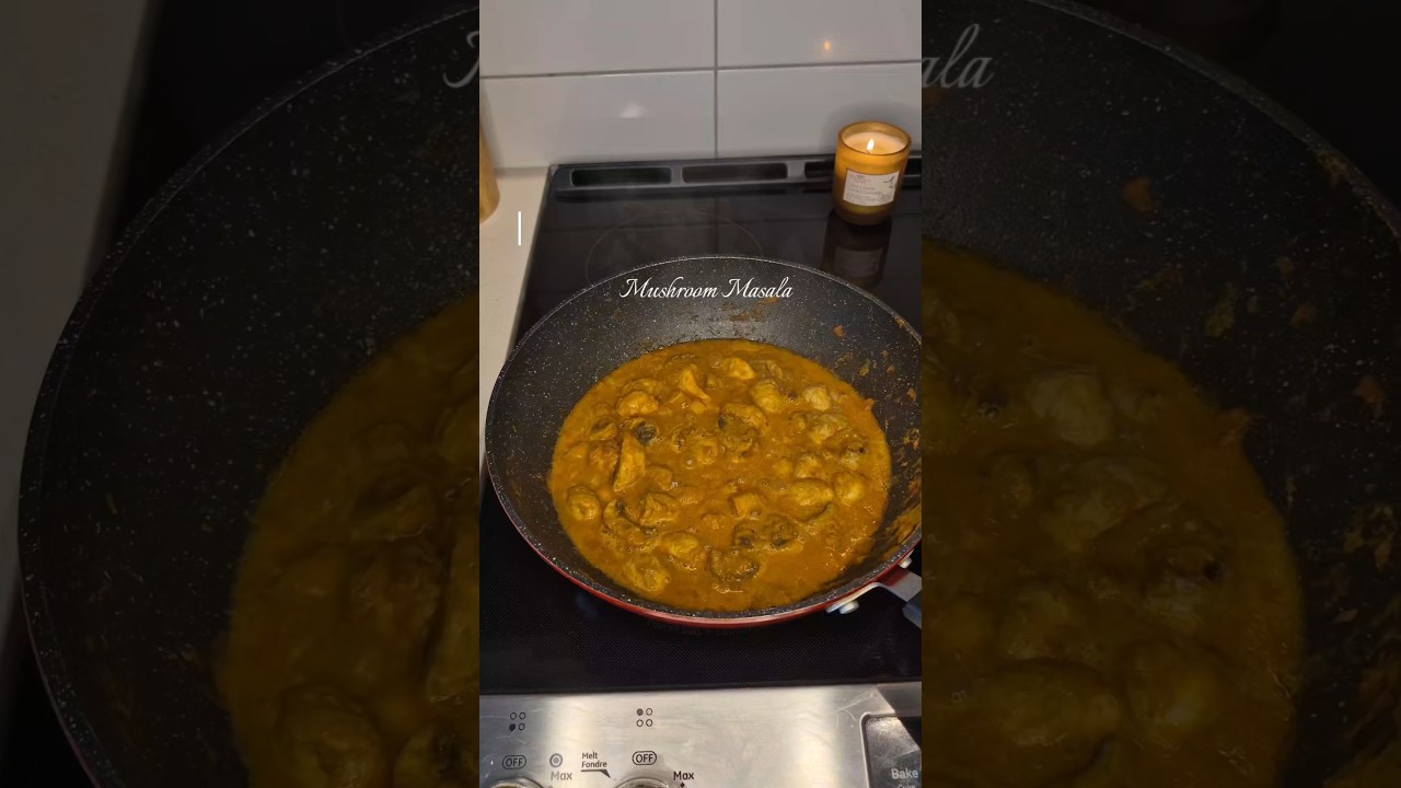 Quick and easy Mushroom curry recipe for lazy dinner 