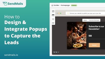 Create Popup Forms/Web Popups to Capture Leads | SendMails.io