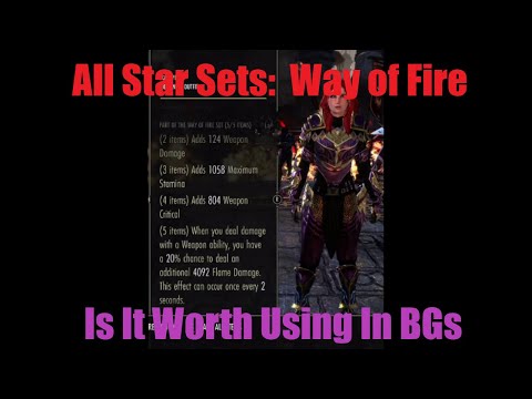 ESO | All Star Sets: BGs Edition | Way of Fire