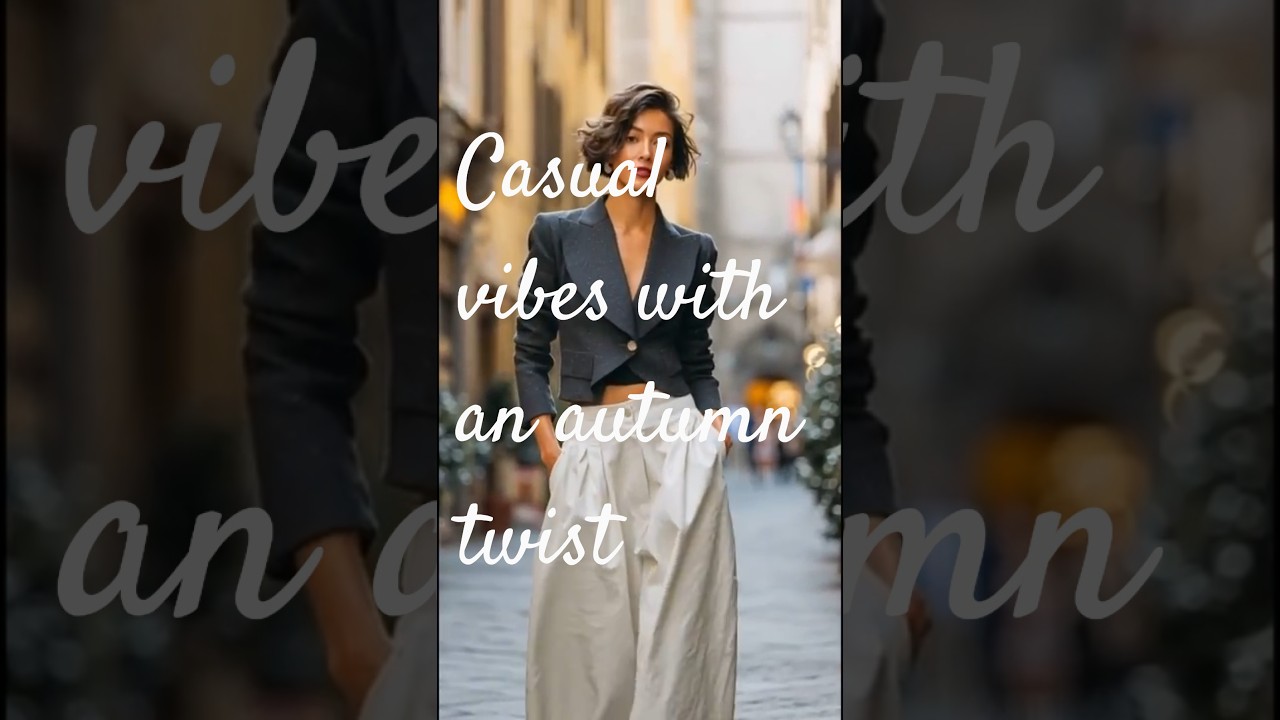 A crisp white blazer fashion 🍂👖 “Crisp Shirt Style” “Chic & Easy”  