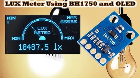 LUX Meter Using BH1750 and OLED Display