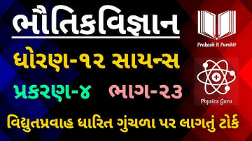 Torque On Current Carrying Loop | Standard:12 Science | Physics | Chapter-4 | GSHSEB | Part- 23