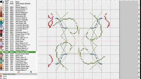 Mirror modes new from 2020 in MacStitch/WinStitch