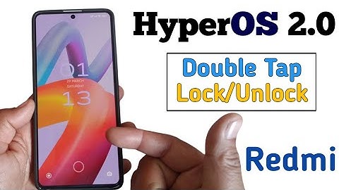 How to Lock/Unlock Phone with Double Tap on HyperOS2.0 | Redmi | Poco