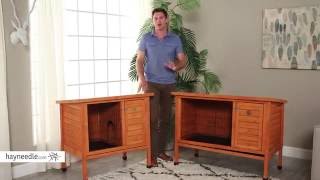Boomer & George Elevated Outdoor Rabbit Hutch - Natural - Product Review Video