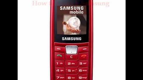 Samsung C170 Unlock Code - Free Instructions