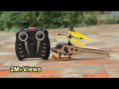 How To Make Rc Flying Helicopter At Home-Making Helicopter Diy