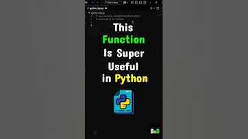 This Function Is Super Useful In Python. #python #coding #programming