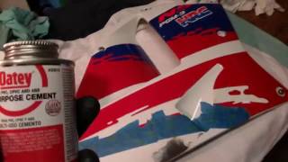 abs fairing repair honda nsr250 plastic glues bonds