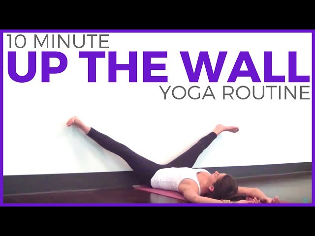 Relaxing Wall Yoga Sequence | POPSUGAR Fitness