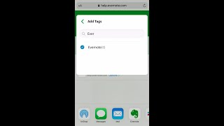 Level Up - Add tags when sharing to Evernote on mobile screenshot 5