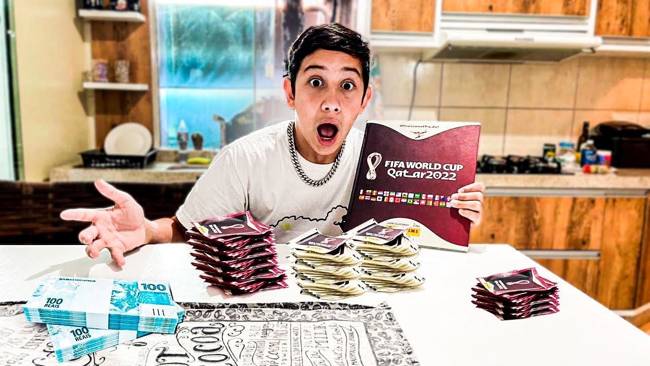 GASTEI MAIS DE 1 mil reais em figurinha da copa 😨