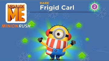 Minion rush Frigid Carl upgrade level minion costume Despicable me gameplay walkthrough ios android