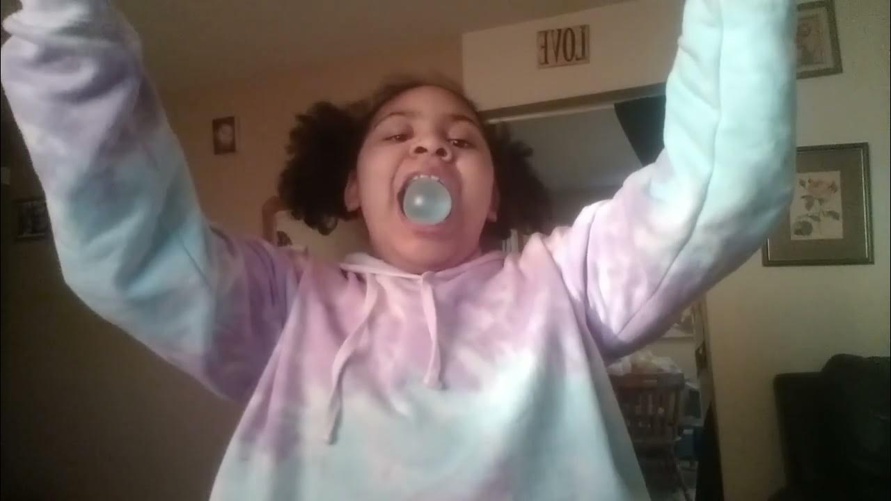 making the biggest bubble gum bubble in the world - YouTube