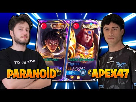 PARANOİD ft. APEX47 - BRODY TIGREAL İLE TAŞIMAYA ÇALIŞIYORUZ! - Mobile Legends