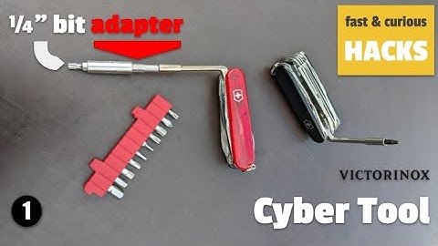 Victorinox Cyber Tool 1/4 " bit adapter -  fast & curious hack nb 1