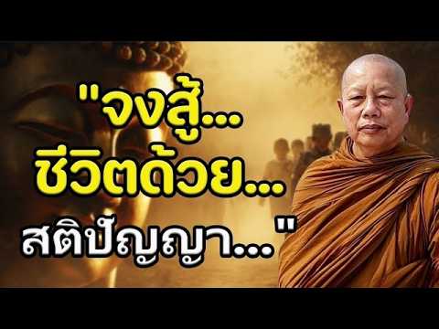 ธรรมคลายทุกข์ จงสู้ ชีวิตด้วย สติปัญญา ธรรมะก่อนนอน#พระมหาบุญช่วยปัญญาวชิโร