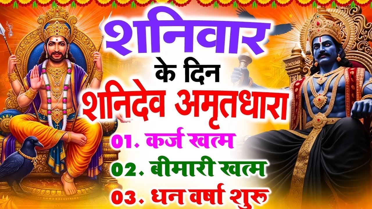 शनिवार के दिन शनिदेव अमृतधारा अपने घर में चलाकर रख देना कर्ज ख़त्म बीमारी ख़त्म धन वर्षा शुरू #bhajan