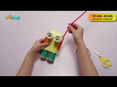 #Hướng dẫn làm Rô bốt cho bé từ hộp giấy
