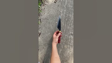 làm con dao lọc thịt heo bằng thép mắt xích xe tăng Nhật sắc bén vô địch không phải bàn cãi gì hết