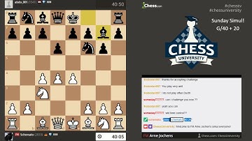 ChessUniversity.com Simul: FM Arne Jochens