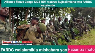 Alliance fleuve Congo M23 RDF waanza kujisalimisha kwa FARDC wazalendo