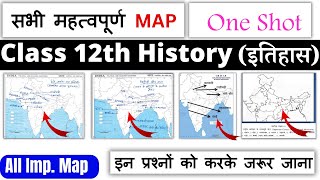 class 12 history map work 2023-24 in hindi | 12th history maps