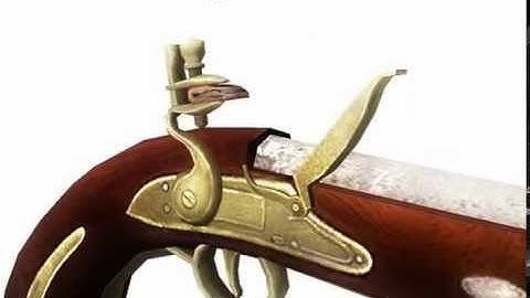 Flintlock Pistol 3d animated